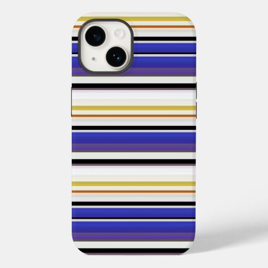 Mooie witte violette strepen Case-Mate iPhone case (Achterkant)