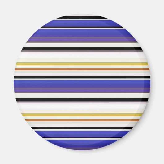 Mooie witte violette strepen magneet (Voorkant)