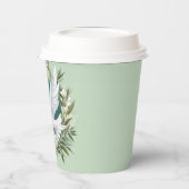 Mooie witte vredesduif papieren bekers (Links)