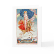 Mooie witte wagen van Freya Rainbow Goddess