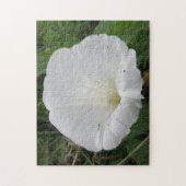 Mooie Witte Winde Bloem Puzzel (Verticaal)