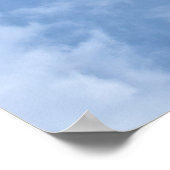 Mooie witte wolken poster (Hoek)