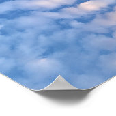 Mooie witte wolken poster (Hoek)