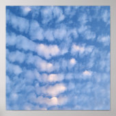 Mooie witte wolken poster (Voorkant)