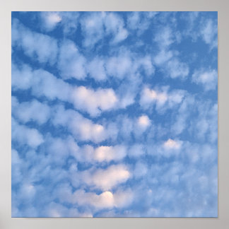 Mooie witte wolken poster