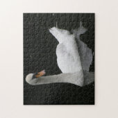 Mooie Witte Zwaan Puzzel (Verticaal)