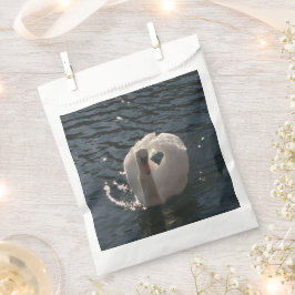 Mooie witte zwaluw bedankzakje