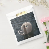 Mooie witte zwaluw bedankzakje (Gezegeld)