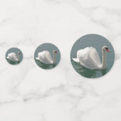 Mooie witte zwaluw confetti (Voorkanten)