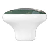 Mooie witte zwaluw keramische knop (Zijkant)