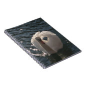 Mooie witte zwaluw notitieboek (Rechterzijde)