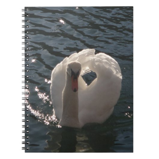 Mooie witte zwaluw notitieboek (Voorkant)