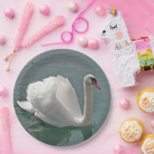 Mooie witte zwaluw papieren bordje (Feest)