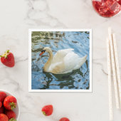 Mooie witte zwaluw servet (Insitu)