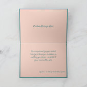 Mooie witte zwanen patroonontwerp kaart (Binnen)