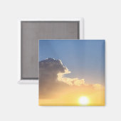 Mooie woestijn zonsopgang magneet (Voorkant / Achterkant)