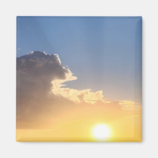 Mooie woestijn zonsopgang magneet (Voorkant)