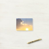 Mooie woestijn zonsopgang post-it® notes (Op bureau)