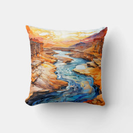 Mooie woestijncanyon landschap kussen