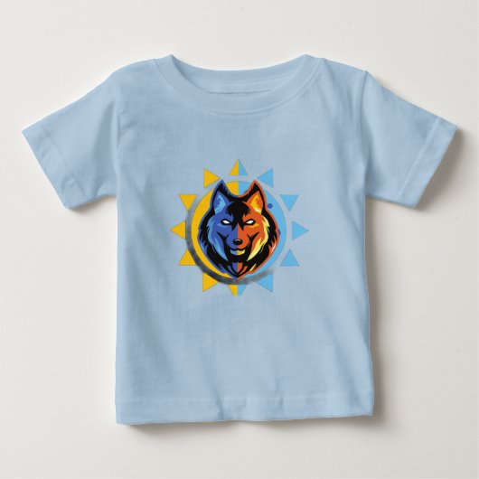 Mooie Wolf Baby T-Shirt (Voorkant)