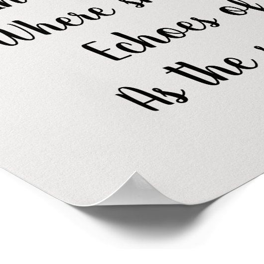 Mooie Wolf hoofd en gedicht Poster (Hoek)