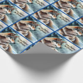 Mooie Wolf in Sneeuw Cadeaupapier (Hoek)