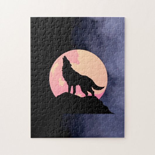 mooie wolf legpuzzel (Verticaal)