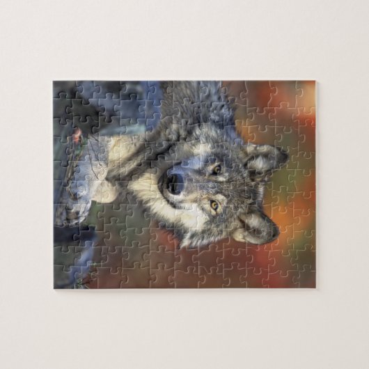 Mooie Wolf Legpuzzel (Horizontaal)