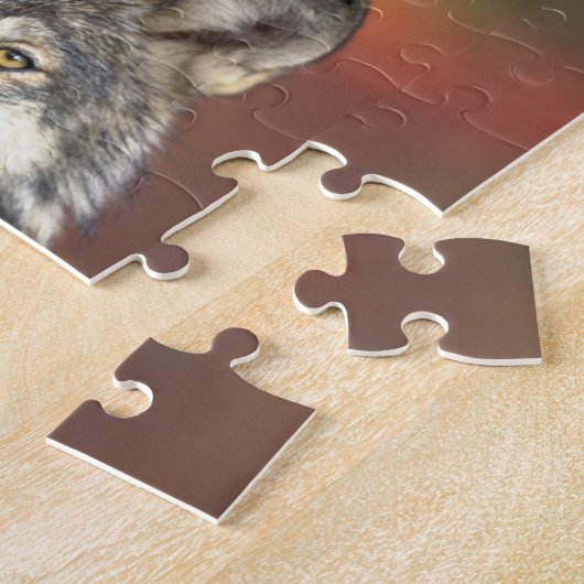Mooie Wolf Legpuzzel (Zijkant)