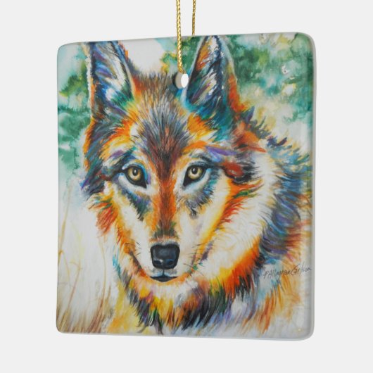 Mooie Wolf Ornament (Links)