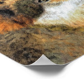 Mooie Wolf Poster (Hoek)