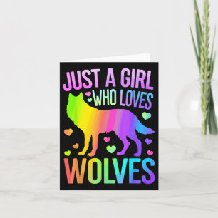 Mooie wolfkunst voor vrouwen en meisjes Wof-pakket Kaart