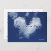 mooie wolk aankondigingskaart (Voorkant / Achterkant)