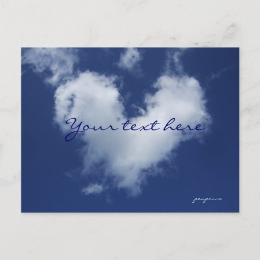 mooie wolk aankondigingskaart (Voorkant)