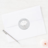Mooie wolk baby shower sticker (Envelop)