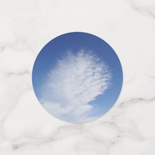 Mooie wolk confetti (Kleine voorkant)