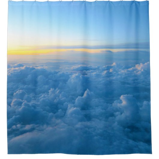 Mooie wolk douchegordijn (Voorkant)