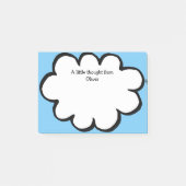 Mooie wolk gepersonaliseerde naam boodschap post-it® notes (Voorkant)
