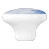 Mooie wolk keramische knop (Zijkant)