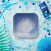 Mooie wolk papieren bordje (Feest)
