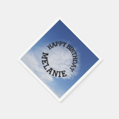Mooie wolk servet (Hoek)
