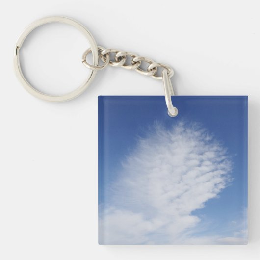 Mooie wolk sleutelhanger (voorkant)