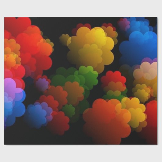 Mooie wolken cadeaupapier (Vlak)