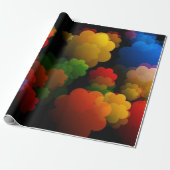 Mooie wolken cadeaupapier (Uitgerold)
