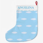 Mooie wolken grote kerstsok (Achterkant)