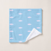Mooie wolken op turquoise bad handdoek (Wasdoekje)