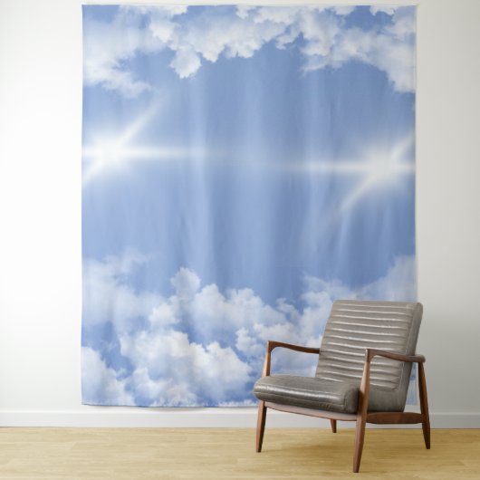 Mooie wolken wandkleed (In situ)