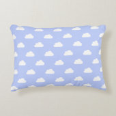 Mooie wolken wit op blauw accent kussen (Voorkant)