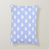 Mooie wolken wit op blauw accent kussen (Achterkant (Verticaal))