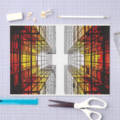 Mooie wolkenkrabber van de stad Urban Tissuepapier (Craft)